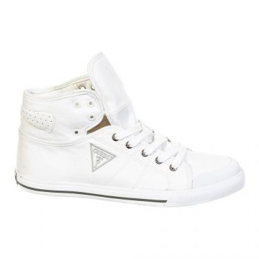 Sneakers Montantes Tissu Blanc
