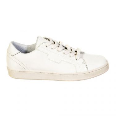 Sneakers cuir Ecru