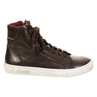 Sneakers Montantes cuir Marron foncé