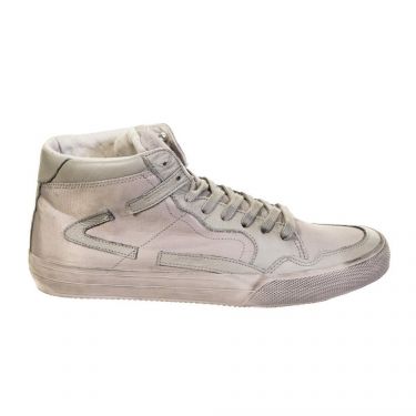 Sneakers cuir/tissu Gris