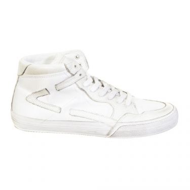 Sneakers cuir/tissu Blanc