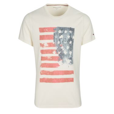 Tee Shirt blanc drapeau US