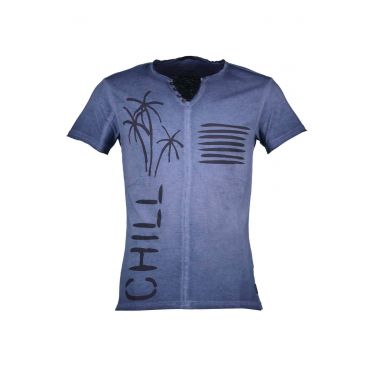 T-SHIRT manches courtes bleu