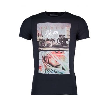 T-SHIRT manches courtes bleu