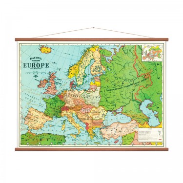 Carte d'Europe vintage