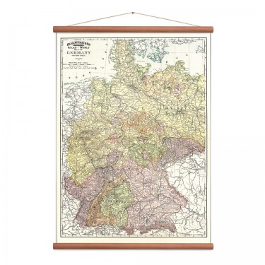 Carte de l'Allemagne vintage