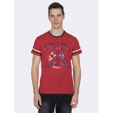 T-Shirt Yachting rouge