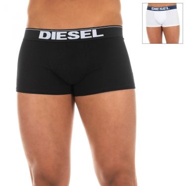 Pack de 2 Boxers Rocco Diesel Noir Blanc & Bleu