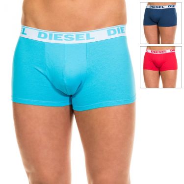 Pack de 3 Boxers Diesel Fresh & Bright Cyan Rouge & Bleu Marine